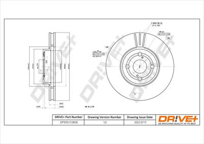 DP1010110858 Dr!ve+ Тормозной диск