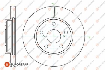 1642778780 EUROREPAR Тормозной диск