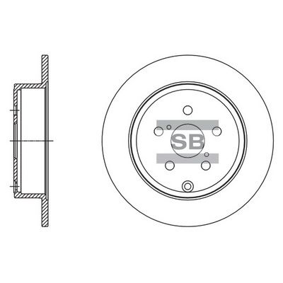 SD4083 Hi-Q Тормозной диск
