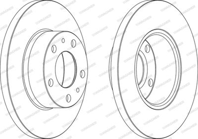WGR07581 WAGNER Тормозной диск