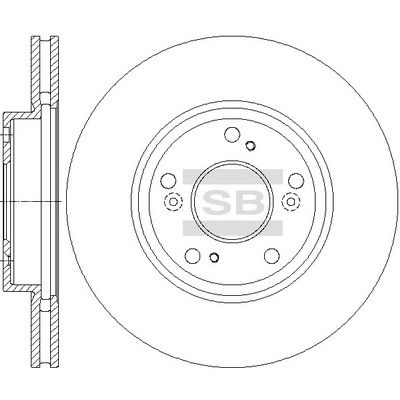 SD4124 Hi-Q Тормозной диск