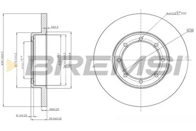 CD7977S BREMSI Тормозной диск