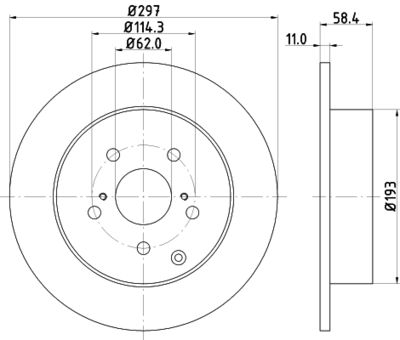 PCD21682 DON Тормозной диск