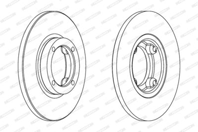 DDF1076C FERODO Тормозной диск