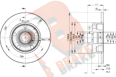 78RBD13576 R BRAKE Тормозной диск