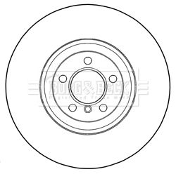 BBD6018S BORG & BECK Тормозной диск