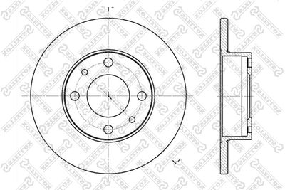 60202302SX STELLOX Тормозной диск