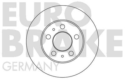 5815204806 EUROBRAKE Тормозной диск