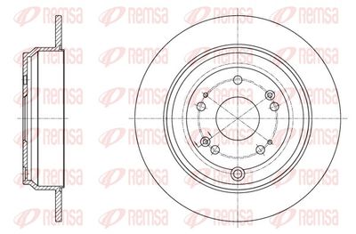 6251500 REMSA Тормозной диск