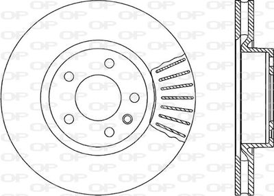 BDR141720 OPEN PARTS Тормозной диск