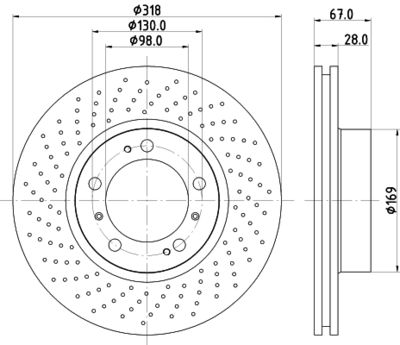 MDC1429L MINTEX Тормозной диск