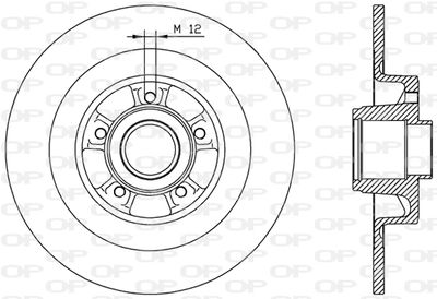 BDA196210 OPEN PARTS Тормозной диск