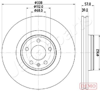 DI0920C JAPANPARTS Тормозной диск