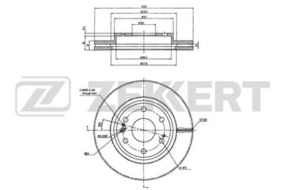 BS6201 ZEKKERT Тормозной диск