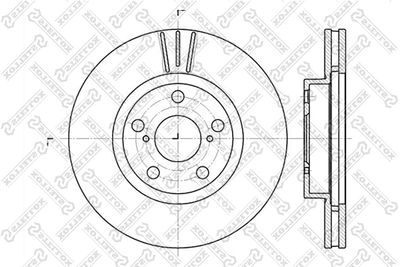 60204564VSX STELLOX Тормозной диск