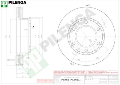 V548 PILENGA Тормозной диск