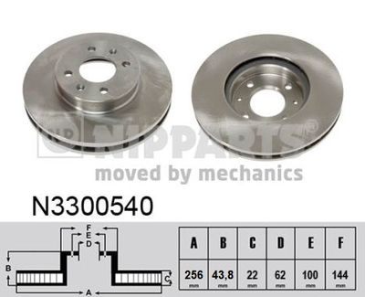 N3300540 NIPPARTS Тормозной диск