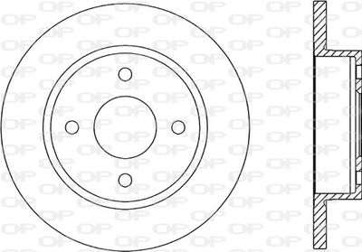 BDA139510 OPEN PARTS Тормозной диск