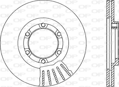 BDA106720 OPEN PARTS Тормозной диск