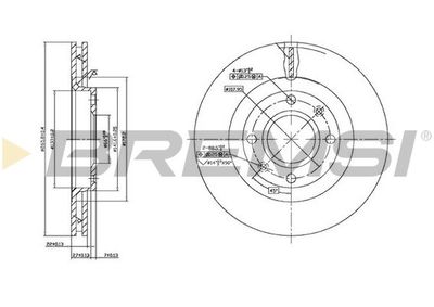 CD7140V BREMSI Тормозной диск