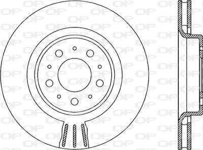 BDR196520 OPEN PARTS Тормозной диск