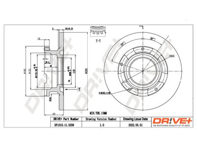 DP1010110298 Dr!ve+ Тормозной диск