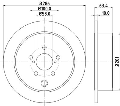 8DD355116421 HELLA PAGID Тормозной диск