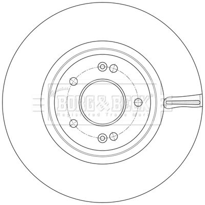 BBD6257S BORG & BECK Тормозной диск