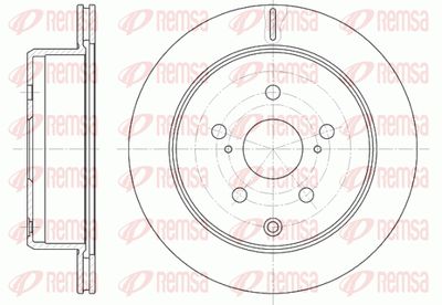6125310 REMSA Тормозной диск