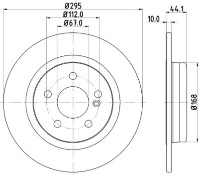 8DD355119421 HELLA PAGID Тормозной диск