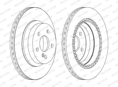 DDF1672C FERODO Тормозной диск