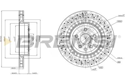 CD7863V BREMSI Тормозной диск