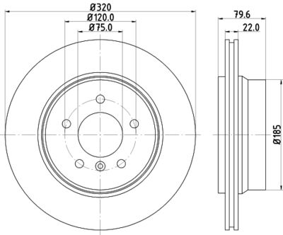 8DD355112251 HELLA PAGID Тормозной диск