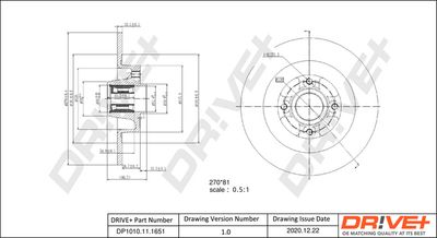 DP1010111651 Dr!ve+ Тормозной диск