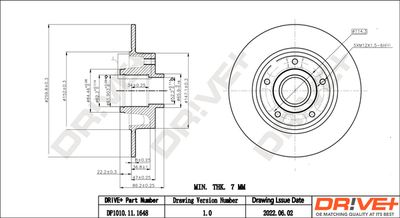 DP1010111648 Dr!ve+ Тормозной диск