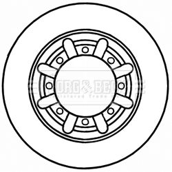 BBD5233 BORG & BECK Тормозной диск