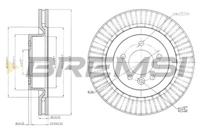 CD7432V BREMSI Тормозной диск