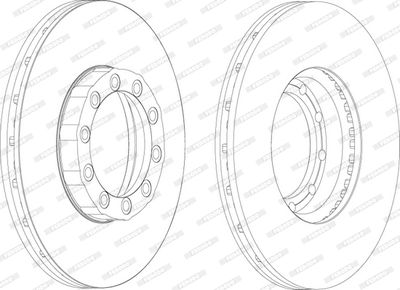 FCR169A FERODO Тормозной диск