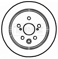 BBD4714 BORG & BECK Тормозной диск