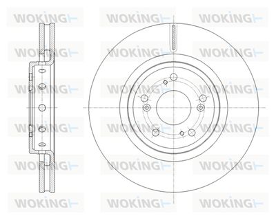 D6165810 WOKING Тормозной диск