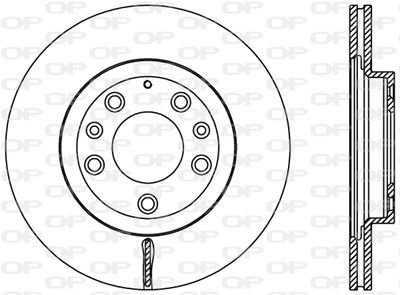 BDR245020 OPEN PARTS Тормозной диск