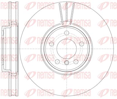 6107910 REMSA Тормозной диск
