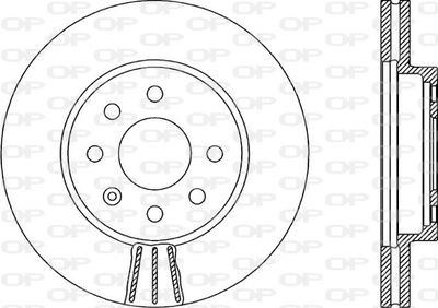 BDR198420 OPEN PARTS Тормозной диск