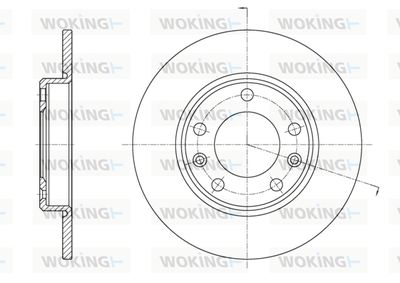 D6158500 WOKING Тормозной диск