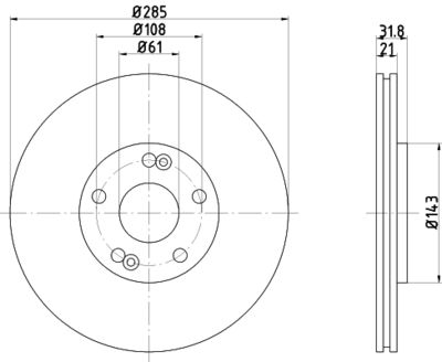 MDC872 MINTEX Тормозной диск