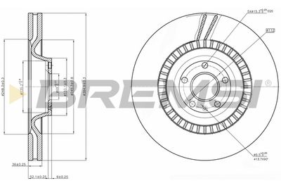 CD7899V BREMSI Тормозной диск