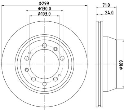 MDC481 MINTEX Тормозной диск