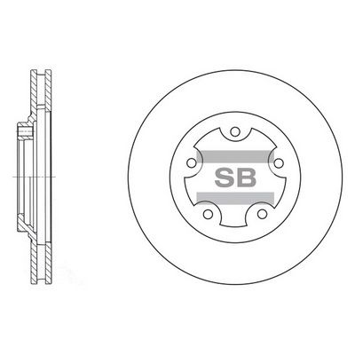 SD1029 Hi-Q Тормозной диск