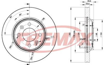 BD5550 FREMAX Тормозной диск