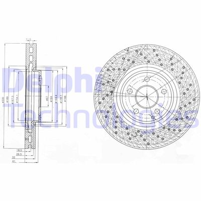 BG9014 DELPHI Тормозной диск